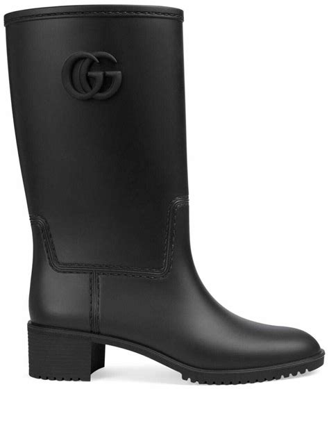 people wearing gucci rubber rain boots